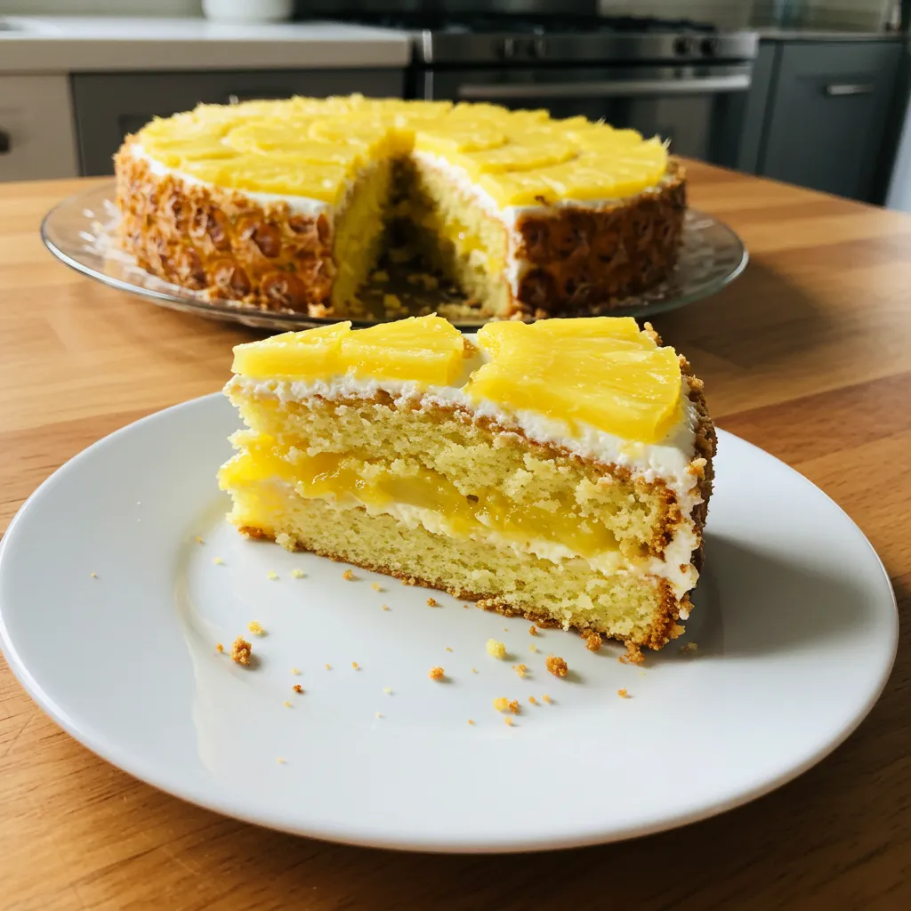 Juicy Pineapple Heaven Cake: A Tropical Paradise Dessert - tertiary view